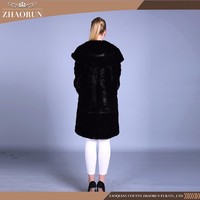 Blouson en fourrure de vison véritable pour femme, manteau d'hiver naturel, décontracté et léger
