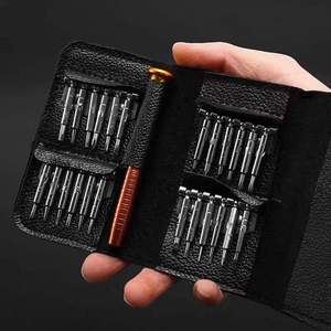 Juego de Reparación de Gafas Ópticas Portátil y Manual con Múltiples Herramientas de Acero para el Mantenimiento de Gafas y Relojes, Juego de 24 Piezas - Product Image 4