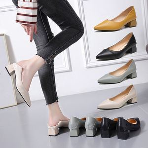 Bout pointu polyvalent talons hauts femme nouvelle mode à l'extérieur portant des chaussures simples à talons confortables - Product Image 6