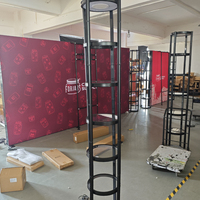 Mur de toile de fond pour salon professionnel avec cadre en aluminium et kit de structure de tour lumineuse pour stand d'exposition – Vente en gros