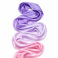 Écharpe carrée de luxe 100% soie de mûrier à motif géométrique 17cm*145cm, imprimée numériquement, douce pour la peau, pour femme, toutes saisons