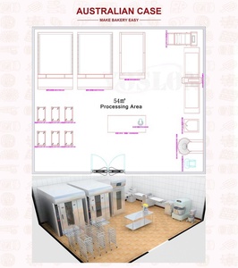 Chambre <span class=keywords><strong>de</strong></span> fermentation pour boulangerie industrielle <span class=keywords><strong>de</strong></span> 120 mètres carrés, personnalisable, avec un chariot ou deux, quatre, six ou huit chariots, en Indonésie - Product Image 3