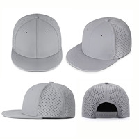 Casquette de golf snapback imperméable avec logo brodé personnalisé et découpe laser