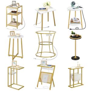 Mesa Auxiliar Dorada al por Mayor, Mesa Auxiliar Dorada para Sofá, Mesa Auxiliar Dorada para Sala de Estar, Mesa Auxiliar Dorada para Café - Product Image 6