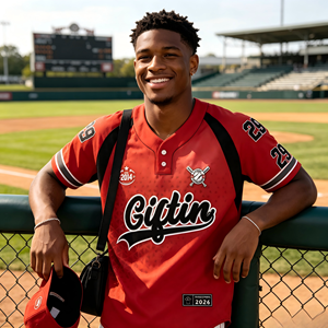 Uniforme de Béisbol Personalizado al por Mayor para Hombre, Impresión de Número y Logotipo del Equipo, Uniforme Transpirable para Equipo o Grupo - Product Image 1