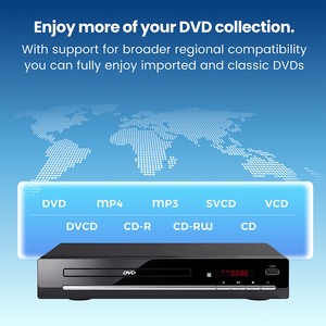 Lecteur DVD/VCD domestique HD 1080P sans région, modèle d'usine le plus vendu, pour home cinéma, avec câbles RCA inclus - Product Image 2