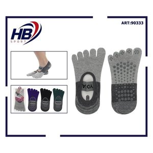 ถุงเท้าโยคะสองสีแบบผสมสี 4 สี สำหรับอุปกรณ์โยคะและอุปกรณ์เสริม - Product Image 3