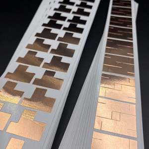 Cinta de Cobre Conductiva Troquelada Tipo Punching, Circular y Cuadrada, de Protección Conductiva Simple y Doble, Anti-interferencia - Product Image 1