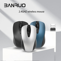 Ratón Ergonómico Inalámbrico 2.4G con Logotipo Personalizado OEM, Ratón Portátil para Oficina, Computadora Portátil, Ultra Delgado