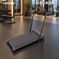 Tapis roulant électrique pliable portable 1,5 CV avec écran LED, absorption des chocs, surface antidérapante, suivi des calories pour usage domestique