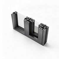 Porte à battant en alliage d'aluminium haute résistance, double vitrage trempé, ouverture double vers l'intérieur, pour usage résidentiel