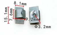 152395 Clips automobiles, attaches en plastique, écrous d'expansion multi-usages à enfoncer pour pièces automobiles GM, clips métalliques