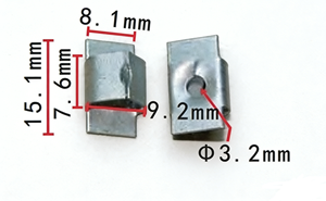 152395 Clips automobiles, attaches en plastique, <span class=keywords><strong>écrou</strong></span>s d'expansion multi-usages <span class=keywords><strong>à</strong></span> enfoncer pour pièces automobiles GM, clips métalliques - Product Image 3