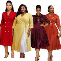 Robe de bureau professionnelle grande taille haut de gamme, élégante et confortable, avec double rangée de boutons