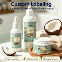 Étiquettes cosmétiques personnalisées imperméables pour flacons et pots de soins de la peau, autocollants en vinyle adhésifs pour produits de beauté, étiquettes privées OEM