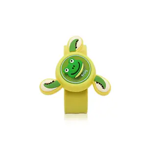 Promocional anti-stress brinquedos novo fidget spinner ajustável personalizado Silicone pulseiras crianças gps pulseira