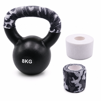 Set di Nastri Adesivi per Kettlebell, Benda Coesiva Mimetica, Nastro Bianco per Mani, Antiscivolo, Assorbente, per Impugnatura di Manubri, Vendita all'Ingrosso
