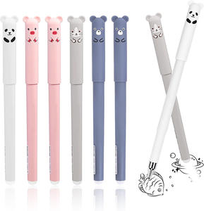 Plastic Retractable Gel <b>Pen</b> High Quality School Stationery Quick Dry Ink Black 0.5mm Rollerball <b>Pen</b> for Office & School - Product Image 1