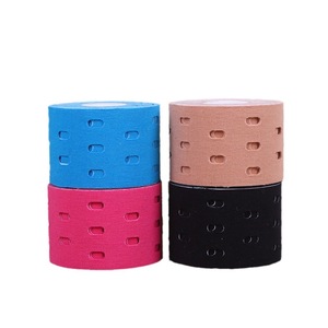 Bande de kinésiologie perforée en coton respirant en boîte, autocollants musculaires pour la thérapie sportive de badminton et les soins intramusculaires - Product Image 5