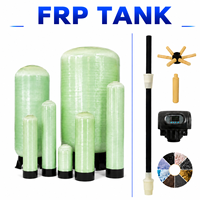Réservoir FRP de purification d'eau en stock, enroulé par filament, durée de vie de 8 à 10 ans, multiples spécifications, filtration résistante à la pression
