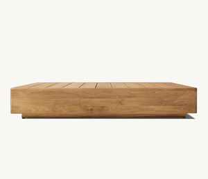 Ensemble de salon de jardin en forme de L, fauteuils de patio en bois, canapés d'hôtel, ensemble en teck pour villa, mobilier d'extérieur - Product Image 6