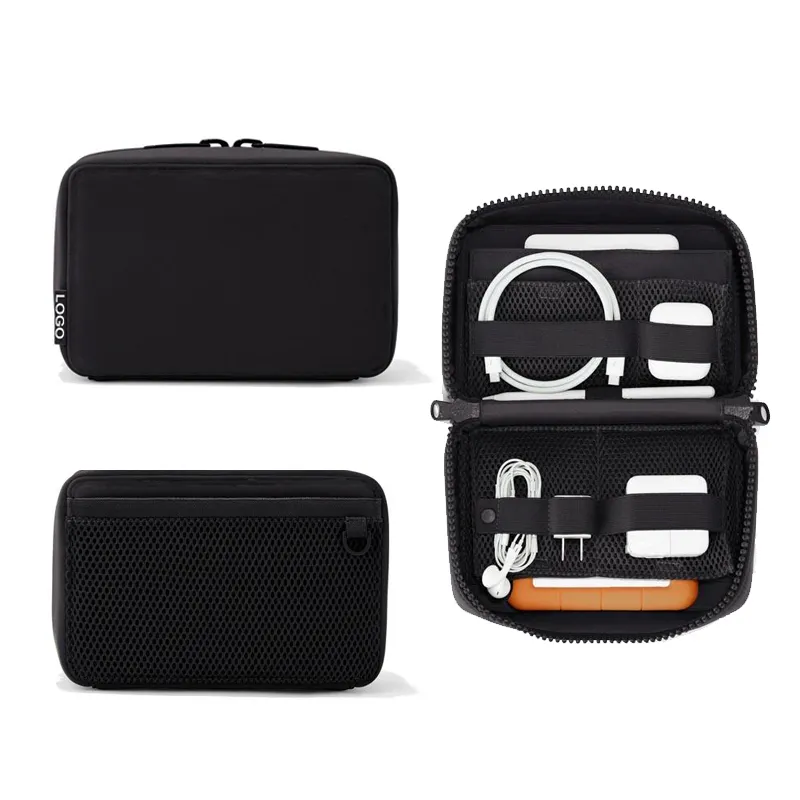 Electronic Organizer Neoprene Travel Cable Organizer Bag Electronic Accessories Carry Case Pouch