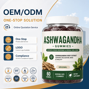 Gomitas <span class=keywords><strong>de</strong></span> Ashwagandha <span class=keywords><strong>de</strong></span> Marca Privada OEM/ODM/OBM, Antioxidante, Mejora el Sueño, Etiqueta Personalizada, <span class=keywords><strong>Suplemento</strong></span> Saludable, No Apto para Mujeres Embarazadas - Product Image 1