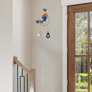 Durable Iron Krishna Ji 3 <b>Hook</b> <b>Wall</b> <b>Key</b> Holder Handcrafted Spiritual Home Decor <b>for</b> Living Room and Entryway - Product Image 3