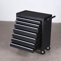 Ensembles d'outils à main de chariot à rouleau de 7 tiroirs avec 5 couches CRV 455 pièces armoire de boîte en Carton rouge 3 ans manteau de poudre acier mécanique Odm