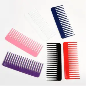 Professional Custom Logo Beauty Hair Pick In Comb Grooming Hairdressing Tools Fork Comb With Handle