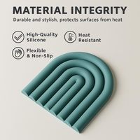 Sous-plat en silicone résistant à la chaleur, antidérapant, pour casseroles chaudes, protection de comptoir de cuisine, dessous de plat
