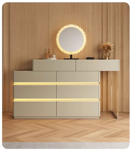 2026 New Italian Minimalist Light-Luxury <b>Dressing</b> <b>Table</b> High-End Bedroom Bed-End Chest and <b>Vanity</b> Desk - Product Image 3