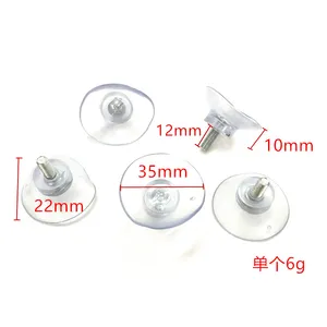 Suction cup PVC adjustable feet With Screw Vacuum Transparent Suction Cup Adjusting Feet Furniture Accessories