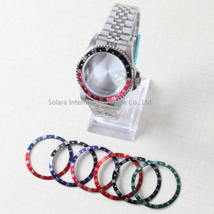 Cassa vintage da 39 mm con vetro zaffiro, accessori fai da te per orologi con movimento NH35, cassa per orologio con cinturino in stile retrò e lunetta in alluminio. - Product Image 3