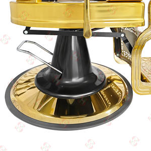 Mobili per parrucchieri: struttura per sedia da barbiere in oro e accessori per sedia da barbiere reclinabile - Product Image 4