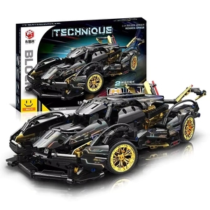 BLK BLK-12 Concept Edition 1:14 Voiture de sport Super Racing Blocks Brick <span class=keywords><strong>Model</strong></span> Jouet de construction à grande vitesse Cadeau pour enfants - Product Image 6