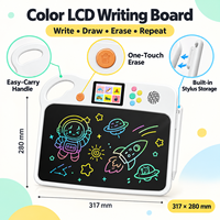 Tablette de dessin LCD pour enfants avec exemples d'images et son, alimentée par piles et personnalisable pour une pratique de dessin guidée