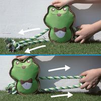 Juguete Masticable para Perros, Personalizado, Resistente, Ecológico, con Diseño de Dibujos Animados, Cuerda con Sonido, para Masticadores Agresivos, Resistente a Mordidas, Interactivo, para Ejercicio y Juego