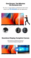 Totem LED Pieghevole HD con Display a Specchio, Schermo LED P2.5 GOB Autoportante per Interni, per Centri Commerciali