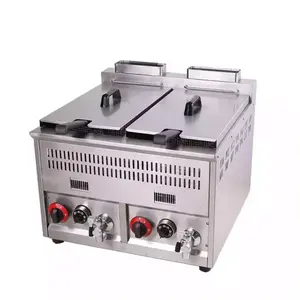 commercial LPG Gas deep fryer for restaurant or fast food shop with GAS CE Certificate