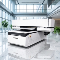 Versijet 60X90CM 3heads I3200 Printer UV Flatbed Hybrid Baru Tinta UV Layar Sentuh Bahan Flat/Roll Printer DTF