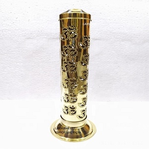 ธูปโลหะทองเหลืองแกะสลักจากอินเดีย - Product Image 1