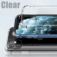 Coque de téléphone transparente souple en TPU antichoc de 1,5 mm pour iPhone 17 16 15 14 Pro Max 7 8 SE – Vente en gros usine