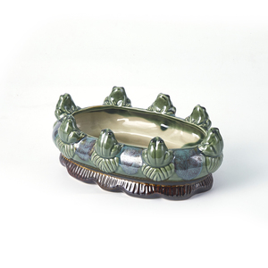 Maceta de Cerámica con Forma de Rana <span class=keywords><strong>para</strong></span> Interiores, Maceta de Flores con Diseño de Animal <span class=keywords><strong>para</strong></span> Hogar y Terraza - Product Image 5