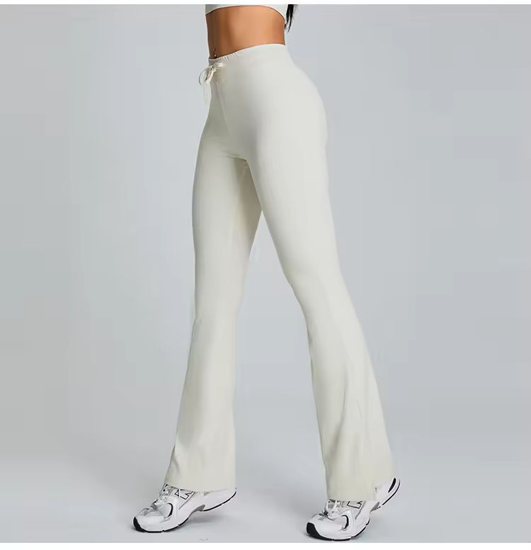 flare pants cream