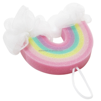 Éponge de bain et de douche en gros, grande taille, en loofah, écologique, personnalisée, bleue, en PE, pour le corps, filet exfoliant