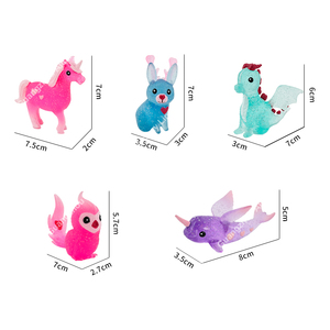 5 Creative PVC Press Relief Toy Office Decoration Home Decor Glitter <b>Magic</b> Animal Blind <b>Box</b> - Product Image 5