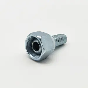 20511-18-16 Hot Sell 1 Piece Crimping Hydraulic Hose Fittings Metric Female Hydraulic Connector Hydraulic Pipe Fitting