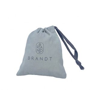 High Quality Custom Logo Printed Organic Cotton Dust Bag Canvas <b>Drawstring</b> <b>Pouch</b> Bag for Candle Gifts Handbag Shoe - Product Image 1