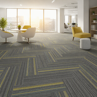 Dalles de moquette carrées modernes de luxe 100 % polypropylène, rembourrées, 100x25cm, antidérapantes, insonorisantes, pour bureau, moquette de sol DIY